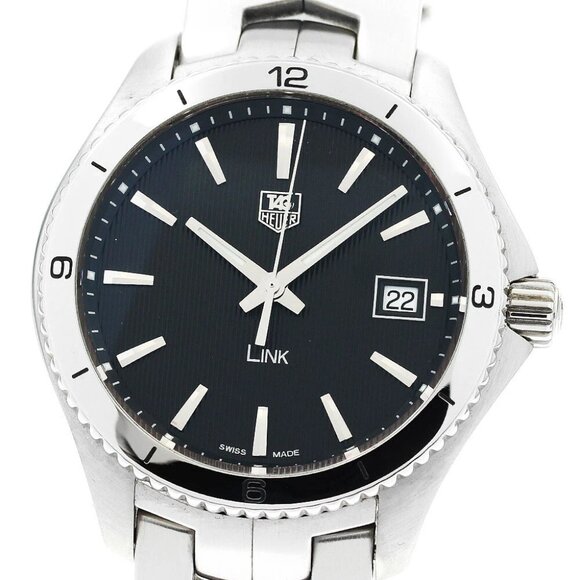 TAG HEUER Link WAT1110 Date black Dial Quartz Men's Watch_884027 - Picture 1 of 6